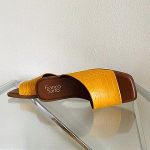 [NEW] FRANCO SARTO | Women's Slip On Flat Sandal | Color: Yellow | Size:…